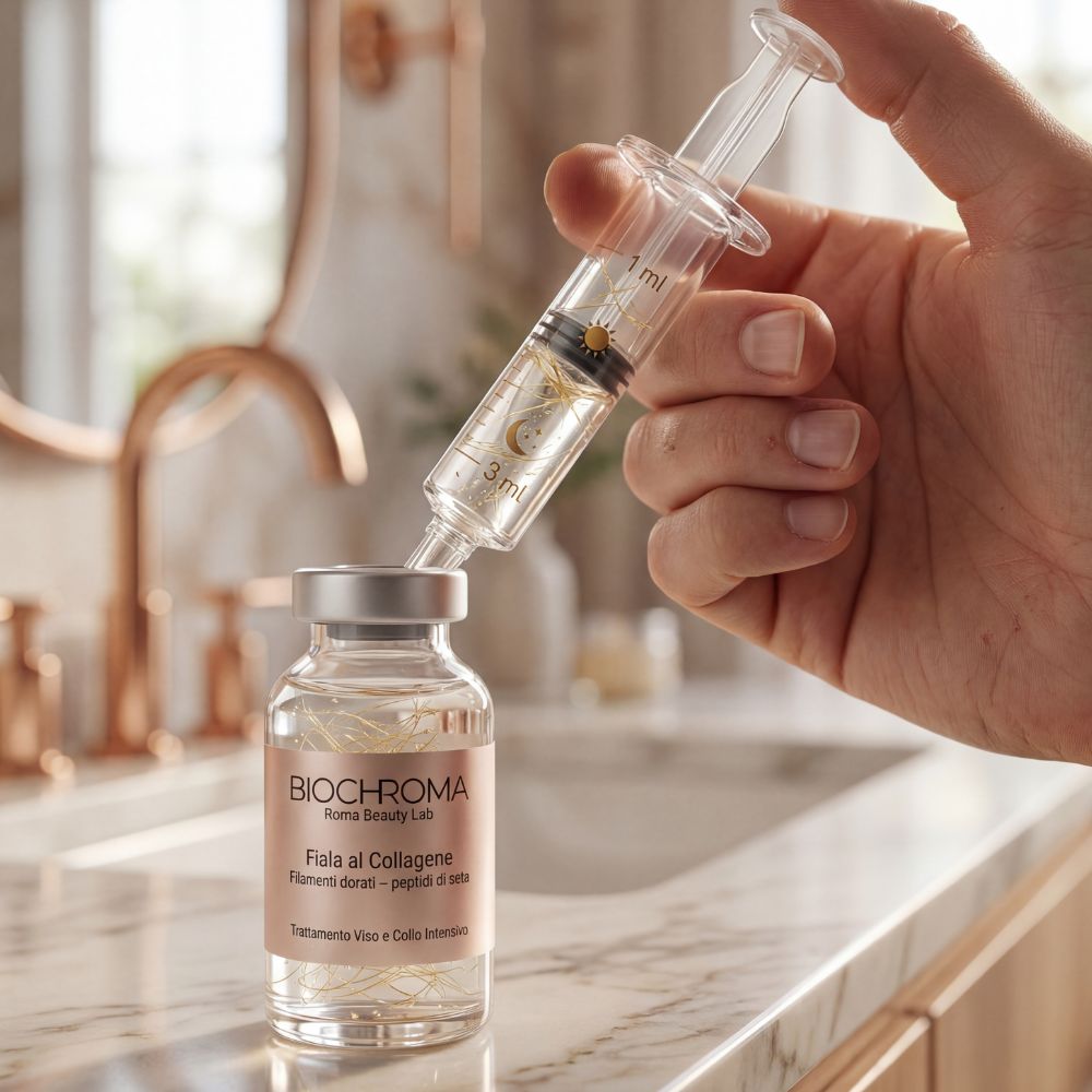 Prélevez le sérum avec la seringue cosmétique.