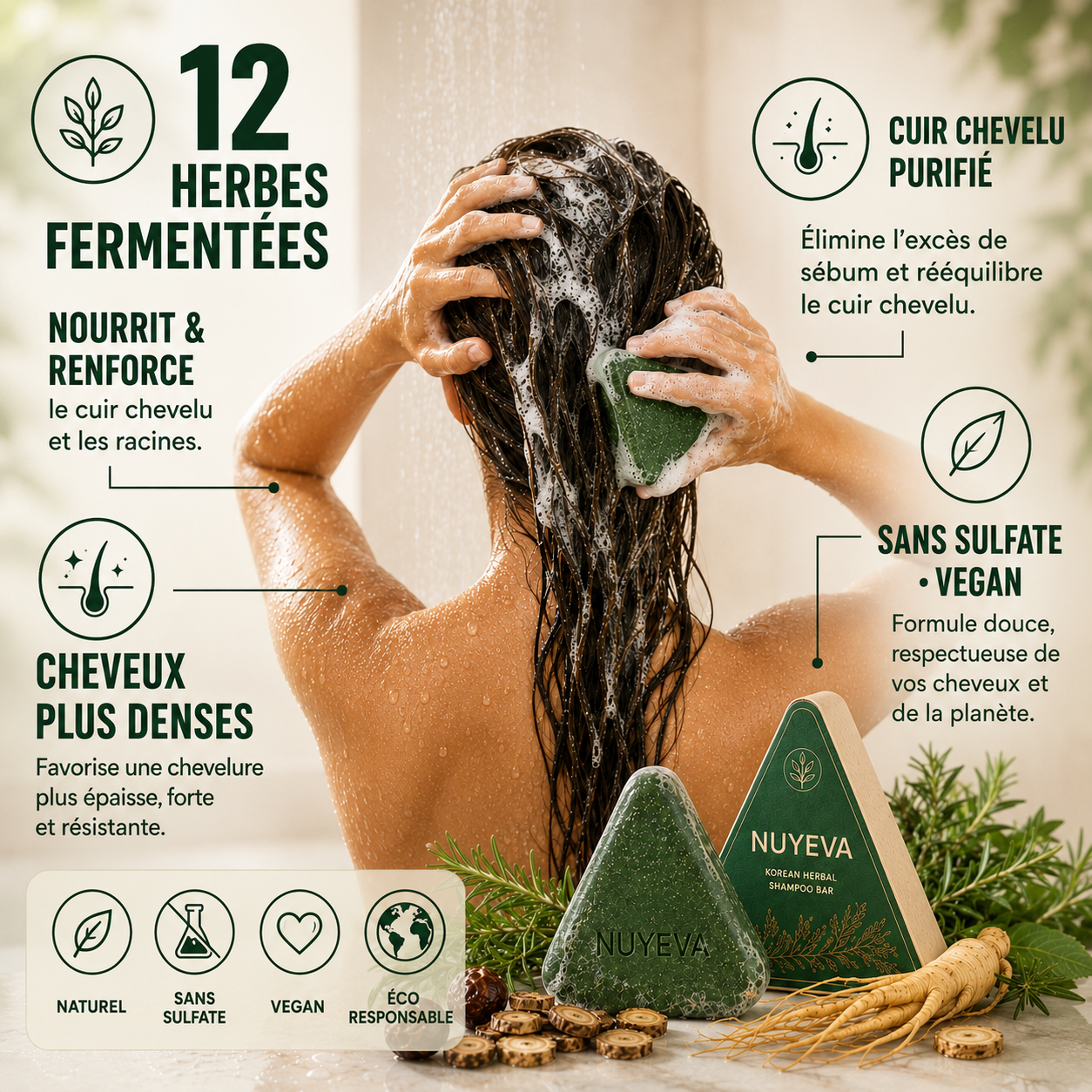 NUYEVA — Barre Coréenne Cuir Chevelu & Densité ™
