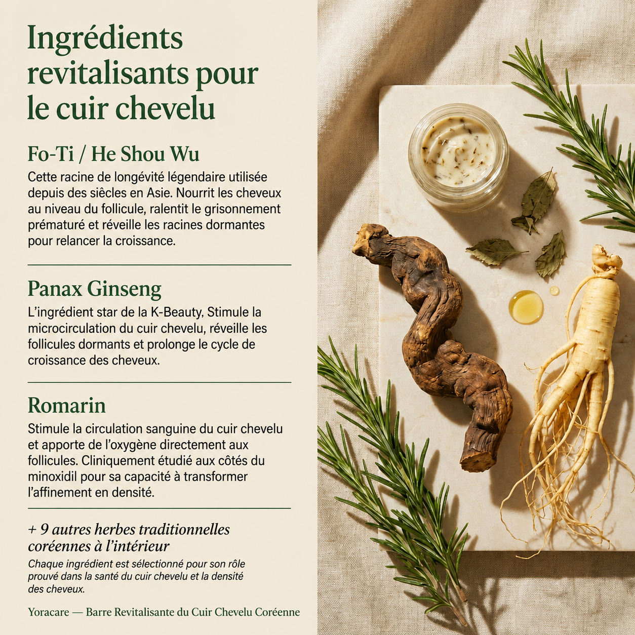 NUYEVA — Barre Coréenne Cuir Chevelu & Densité ™
