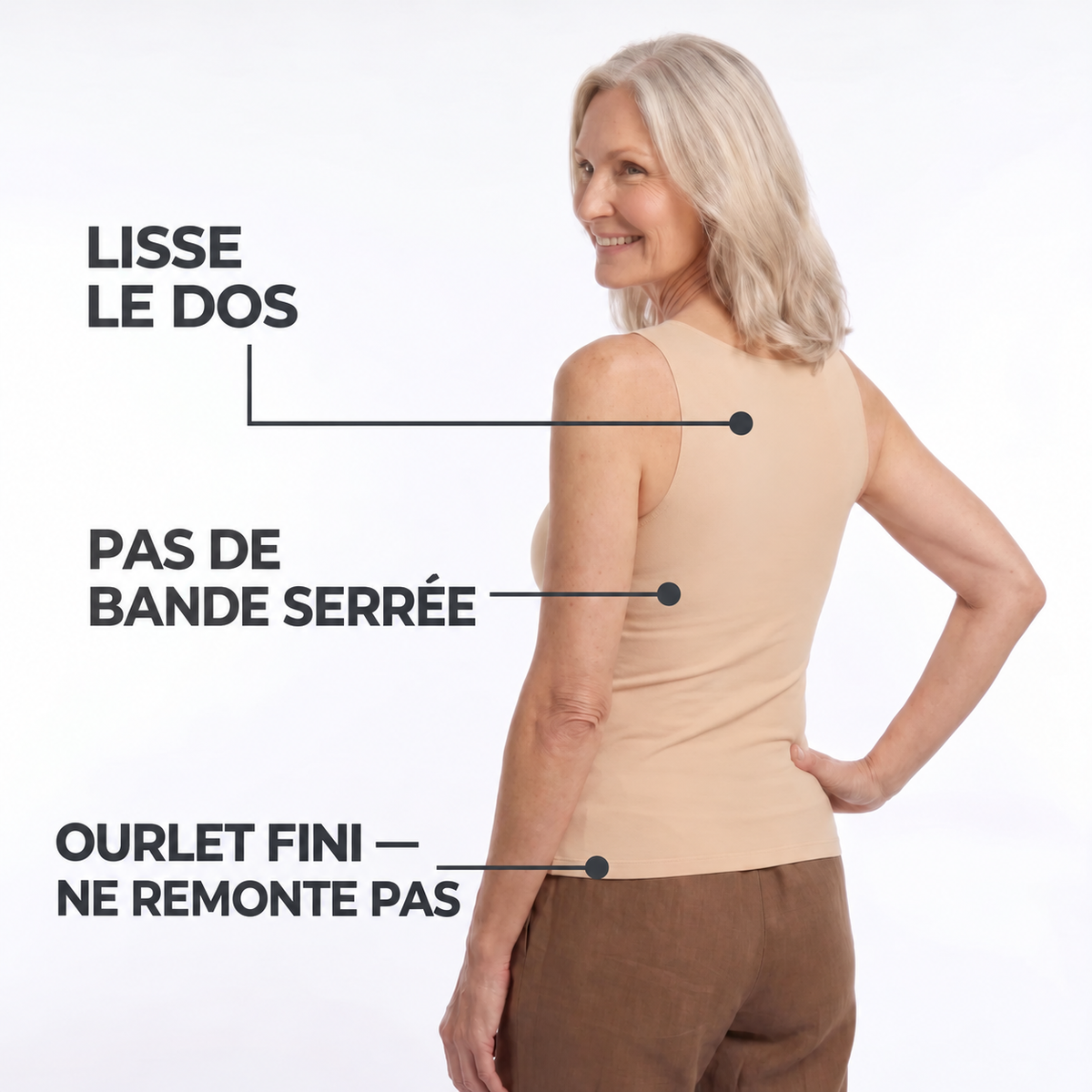 Nuyeva Confort™ – Débardeur avec Brassière Intégrée